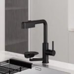 Tik Tok Hot Sales 4-Function Single Handle Pull-Down Kitchen Faucet with Glass Rinser - Image 2
