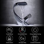 Manufacturer Deck Mounted Brass Basin Mixer Hotel Family Pull Out Bathroom Mixer Taps Low Price Luxury Bathroom Faucet - Image 6