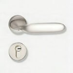 Modern Silent Bedroom Privacy Door Lock Set with Key - Interior Lever Handle & Mortise Lock - Image 2
