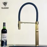 Modern Contemporary Lavatory Vanity Faucet Stainless Steel Pull Out Spray Sink Filter Kitchen Faucet - Image 4