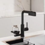 Tik Tok Hot Sales 4-Function Single Handle Pull-Down Kitchen Faucet with Glass Rinser - Image 5