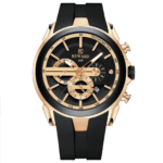 Luxury Sports Watch with Quartz Movement Alloy Case 42mm Dial 22mm Band Silicone Strap Water Resistance Chronograph - Image 4