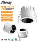 Allway Aluminum Ceiling Recessed Indoor Frame Spot Light LED Spotlights Downlight Housing