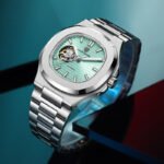 LAJEX DESIGN Stainless Steel Case and Strap Sapphire Glass NH38 Movement Automatic Mechanical Men's Watch for Father's Day Gifts