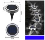 Waterproof Solar Ground Lights Outdoor Garden Pathway Lawn Landscape In-Ground LED Deck Step Lights for Yard Patio Decoration - Image 3