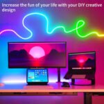 LED Colorful Flexible Light Strip Intelligent Remote Control Neon Light Strip Indoor Silicone Atmosphere Decorative Lamp Tube - Image 4