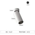 Surface Recessed Cut 45mm 55mm 65mm LED Spot Light Aluminum White Black Ceiling Spotlights 8W 10W 12W for Indoor Home Office - Image 6