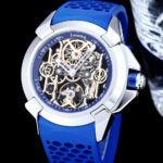 Stylish Lauerick Men's Rubber Sports Business Wristwatches High-End Blue Mechanical Watches Pointer Sapphire Crystal Stainless - Image 7