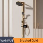 Multi-Function Luxury Shower Panel with Full-Body Spray Jets Digital Temperature Control Shower System Shower Set - Image 8