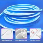 LED Colorful Flexible Light Strip Intelligent Remote Control Neon Light Strip Indoor Silicone Atmosphere Decorative Lamp Tube - Image 5