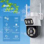 ICSEE 6MP Bullet Security Wifi Outdoor Dual Lens Cameras Home Night Vision Light Alarm CCTV Surveillance Dual Screens Camera - Image 4
