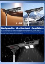 KDC Hot Sale Road Highway All in One Engineering Solar Led Street Light Lamp Dusk to Dawn with Lithium Battery Motion Sensor - Image 2