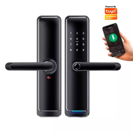 Liliwise Electronic Ttlock Alexa App Biometric Keypad Smart Digital Home Tuya Fingerprint Handle Code Password Wifi Door Lock