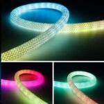 RGBW Ambient Light Strip Circular Mesh Design Motion Sensor APP Control Smart LED Light IP65 WIFI Dimmable Adjustment Features - Image 5