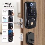 Waterproof Wooden Door Smart Deadbolt Lock Fingerprint Digital Smart Lock TTLock or Tuya APP Optional - Image 6