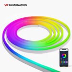 Customizable Permanent Outdoor IP68 Underwater 12v RGB Flexible Uniform LED Neon Strip Light