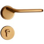 New Style Zinc Alloy Door Lock Holder Modern Interior Door Handle Mortise Lock Lever Door Handle Lock Set - Image 2