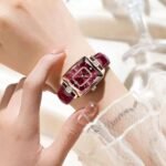 POEDAGAR 785 Women's Waterproof Watches Fashion Square Ladies Quartz Watch Genuine Leather Strap Luxury Women Luminous Watches - Image 2