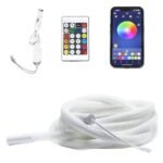 RGBW Ambient Light Strip Circular Mesh Design Motion Sensor APP Control Smart LED Light IP65 WIFI Dimmable Adjustment Features - Image 4