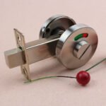Public Toilet Door Partition Privacy Twist Knob Lock Stainless Steel 304 Red Green Indicator Keyless Deadbolt Lock - Image 5