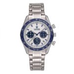 LAULEX New Design Guangzhou Mens Quartz Watch Latest Stainless Steel Band 3 Dials Auto Date Chronograph Business Watch Company