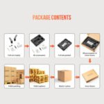 High Standard Interior Bedroom Privacy Access Mute Grey Wooden Door Zinc Alloy Minimalist Modern Passage Door Lock Handle - Image 3