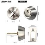 Stainless Steel 304 Security Single Sided Key Entry Deadbolt Lock Passage Dummy Door Without Handle Invisible Latch Lock - Image 4