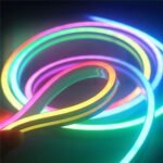LED Colorful Flexible Light Strip Intelligent Remote Control Neon Light Strip Indoor Silicone Atmosphere Decorative Lamp Tube