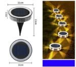 Waterproof Solar Ground Lights Outdoor Garden Pathway Lawn Landscape In-Ground LED Deck Step Lights for Yard Patio Decoration - Image 2