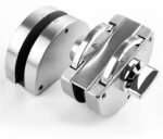 Commercial Stainless Steel Security Glass Door Lock Frameless Double Swing Sliding 3 Keys Durable Soundproof Internal Doors - Image 2