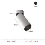 Surface Recessed Cut 45mm 55mm 65mm LED Spot Light Aluminum White Black Ceiling Spotlights 8W 10W 12W for Indoor Home Office - Image 5