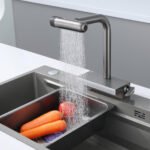 2025 Professional Single-Handle Touchless Sensor Pull Sprayer Modern Kitchen Faucet Stainless Steel 360 Degree Swivel Hospital - Image 3