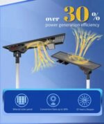 KDC Hot Sale Road Highway All in One Engineering Solar Led Street Light Lamp Dusk to Dawn with Lithium Battery Motion Sensor - Image 3