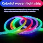 RGBW Ambient Light Strip Circular Mesh Design Motion Sensor APP Control Smart LED Light IP65 WIFI Dimmable Adjustment Features - Image 2