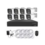 Factory Outdoor 1080p 8mp 5mp 2mp 4ch 8ch Security Set 4k Nvr Kit Camera Video 4 Channel Cctv Security Camera System