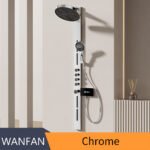 Multi-Function Luxury Shower Panel with Full-Body Spray Jets Digital Temperature Control Shower System Shower Set - Image 6