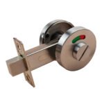 Public Toilet Door Partition Privacy Twist Knob Lock Stainless Steel 304 Red Green Indicator Keyless Deadbolt Lock