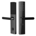 Fingerprint Keyless Smart Door Handle Lock Electronic Keypad TTlock Door Password Handle Smart Lock Set