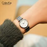 ColevKie Women's Quartz Wrist Watch Classic Waterproof Stainless Steel Band OEM Simple Luxury Ladies Business Watches for Gift - Image 2