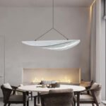 Modern Nordic Style Silk Fabric Chandelier Lighting Long Pendant Lamp for Home Office & Living Room Popular Indoor Hanging Light - Image 6