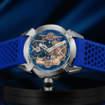 Stylish Lauerick Men's Rubber Sports Business Wristwatches High-End Blue Mechanical Watches Pointer Sapphire Crystal Stainless - Image 3