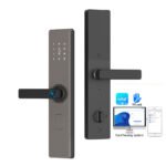 Wifi Remote Control Smart Lock Fingerprint Keyless Smart Door Handle Lock Electronic Keypad TTlock Door Password Handle Lock