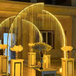 Luminous Crystal Curtain Tree Shaped Floor Light Stand Wedding Background Lighting Other Wedding Decoration