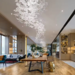 High Quality Modern Crystal Chandelier Decorative Glass Ceiling Light for Hotels Restaurants Villas with Switch Control